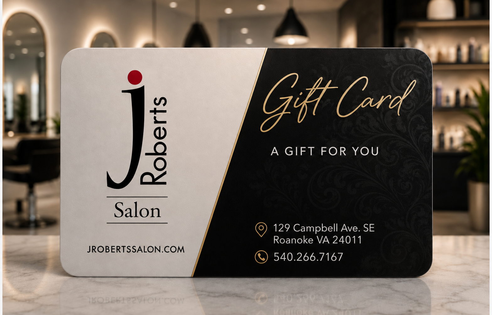J. Roberts Salon gift card in Downtown Roanoke, VA